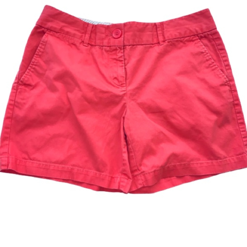 LOFT Riviera Coral Chino Shorts Size 4
